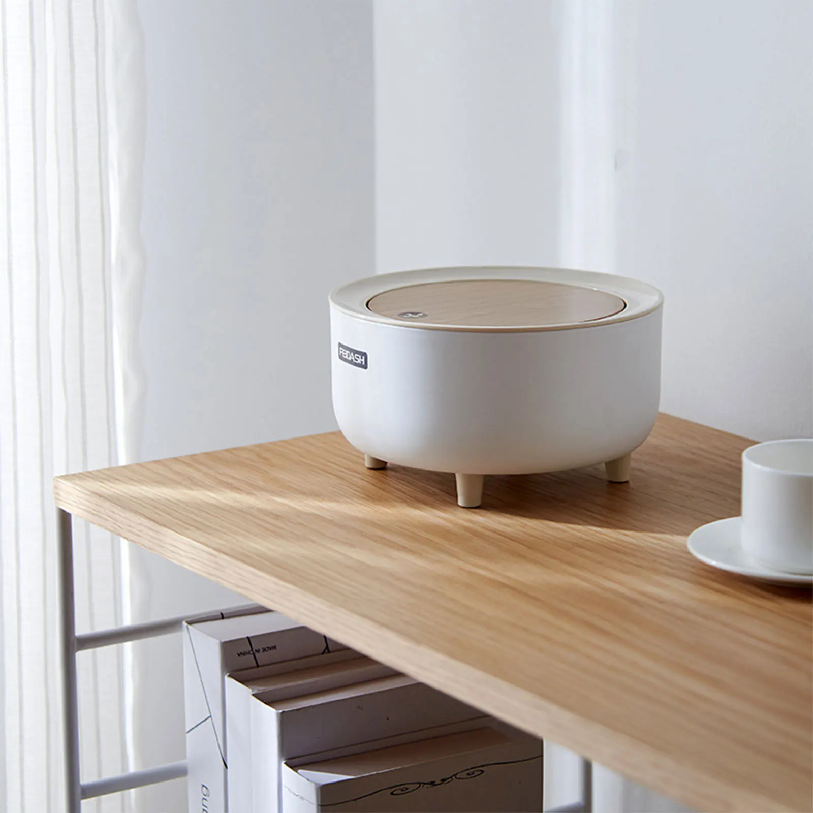 Мини корзина для мусора с нескользящим ковриком эластичной пряжкой|Мусорные