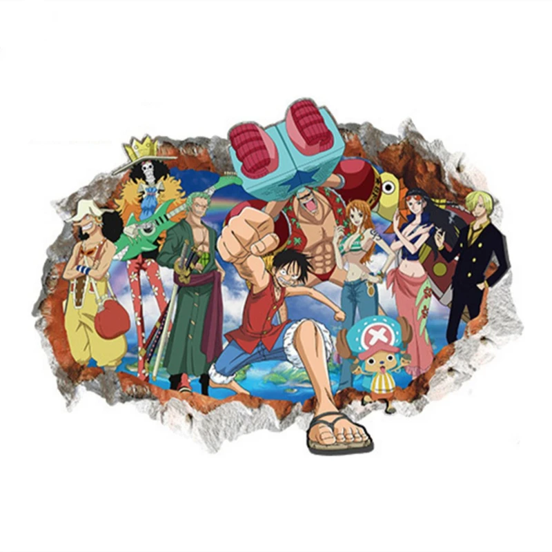 Пиратские 3d сломанные настенные виниловые наклейки украшение детской комнаты