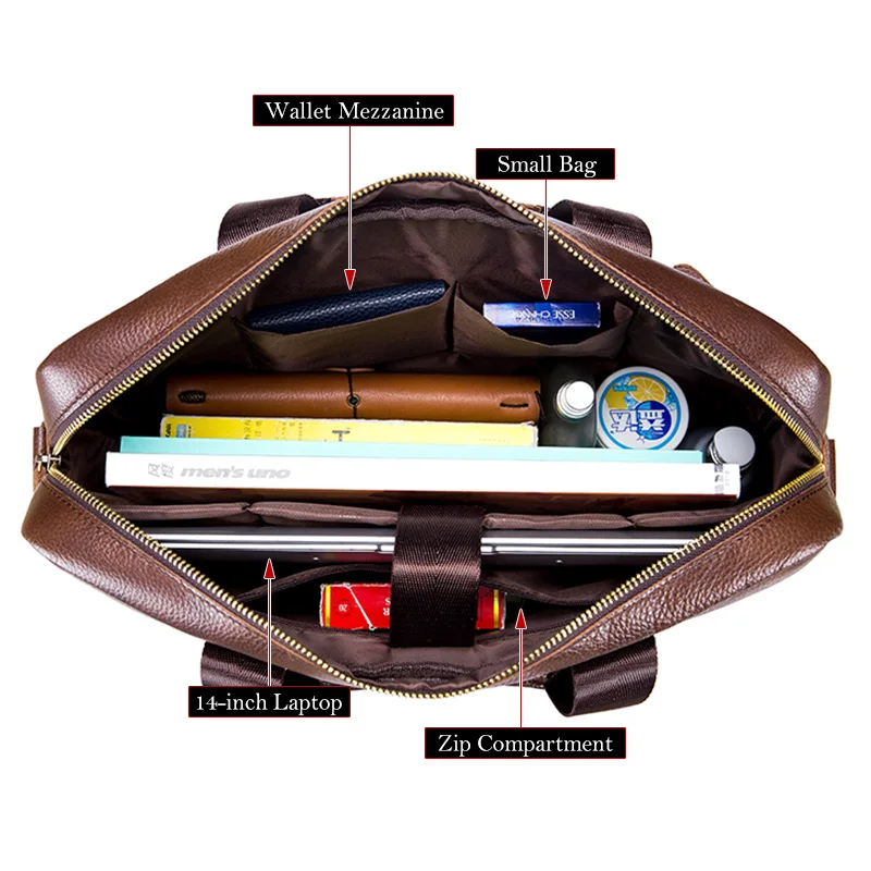 Портфель BULLCAPTAIN мужской для ноутбука 14 '' кожаный используется | Багаж и сумки