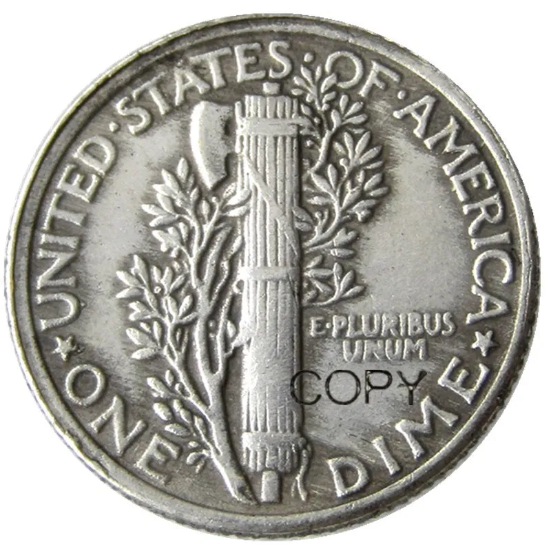 US Mercury Dime 1918 PSD Silver Plated Copy Coins | Дом и сад