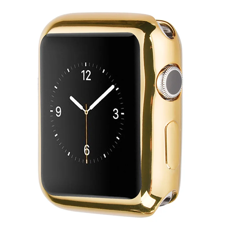 Чехол KLFS для Apple Watch 4, 3, 2, 1, 40 мм, 44 мм, 360, прозрачный ТПУ защитный чехол, полный чехол для Iwatch 4, 3, 2, 1, 38 мм, 42 мм - Цвет ремешка: C