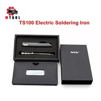 mini portable 65w programmable ts100 electric soldering iron digital lcd educational equipment top quality