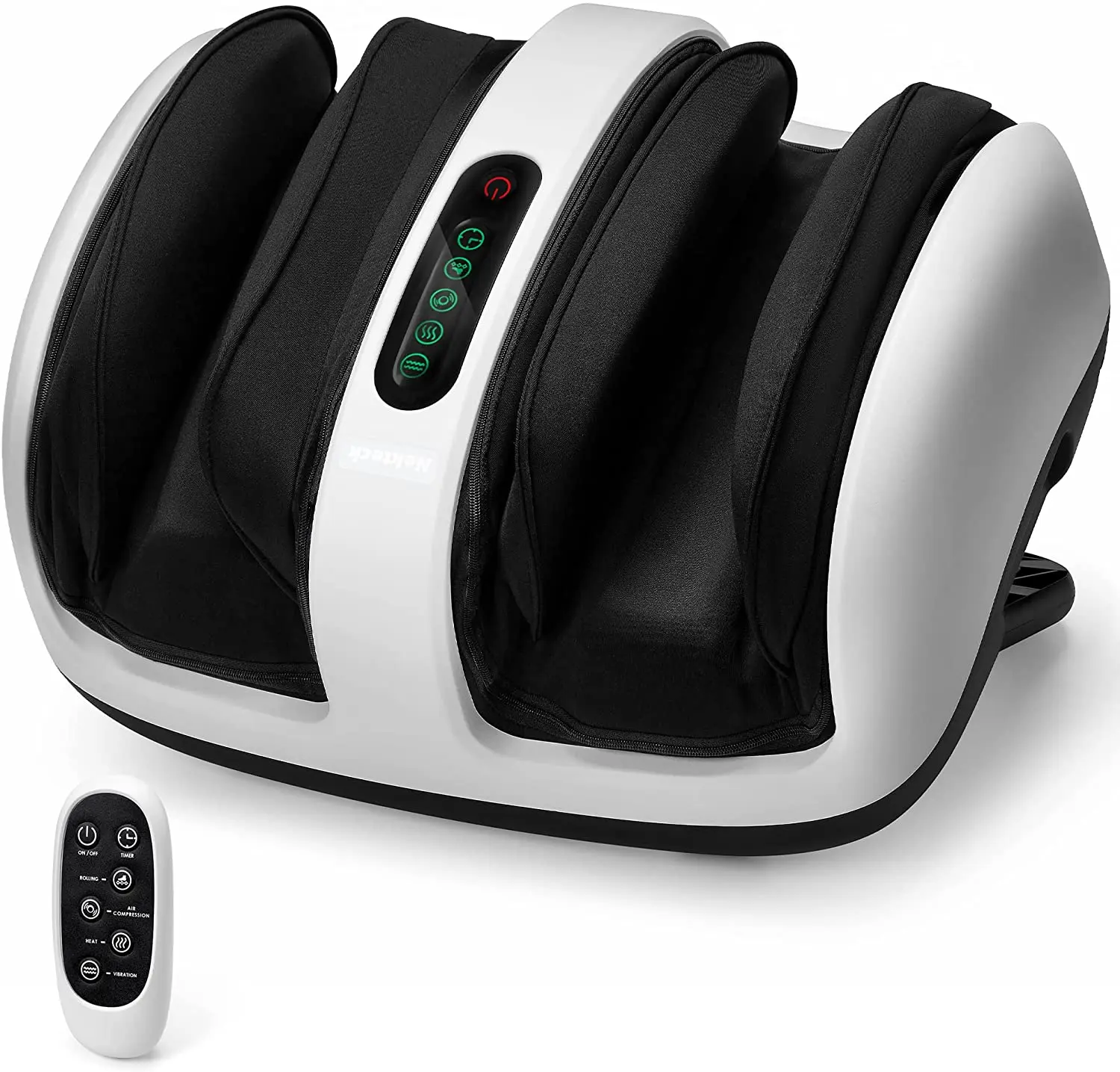 

Foot and Calf Massager with Heat Foot Massager Machine Vibration Air Compression for Relaxation Shiatsu Foot Massager