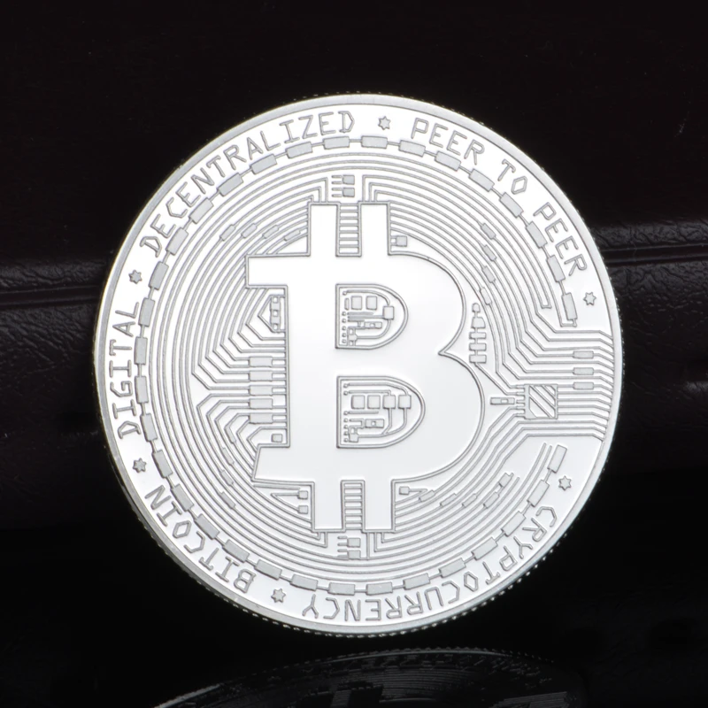 Позолоченная коллекция монет для биткоина отличный подарок искусства