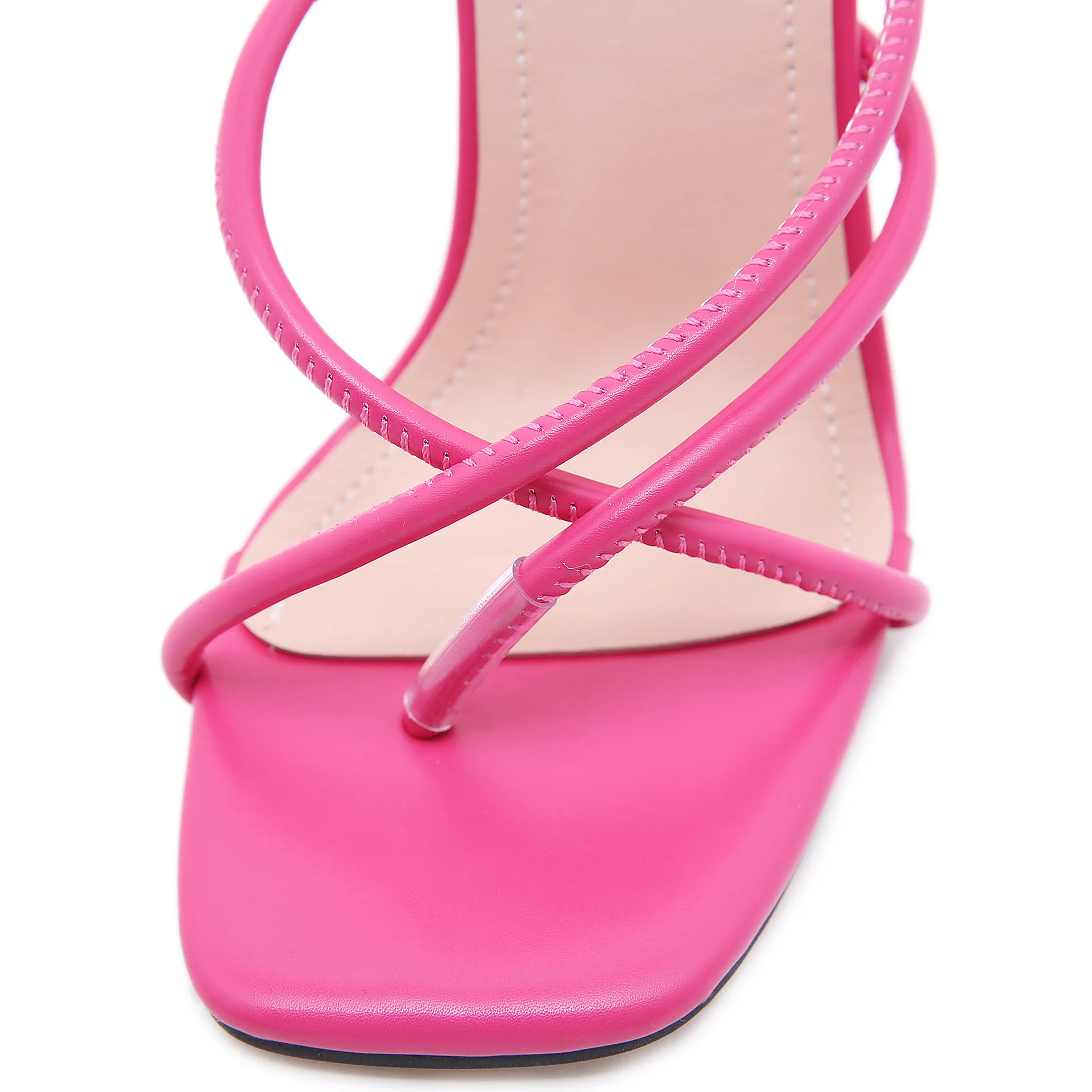 

Flip flops women high heels summer slippers Slipper for women sexy square Clip toe sandals shoes Women Slides Slipper Shoe