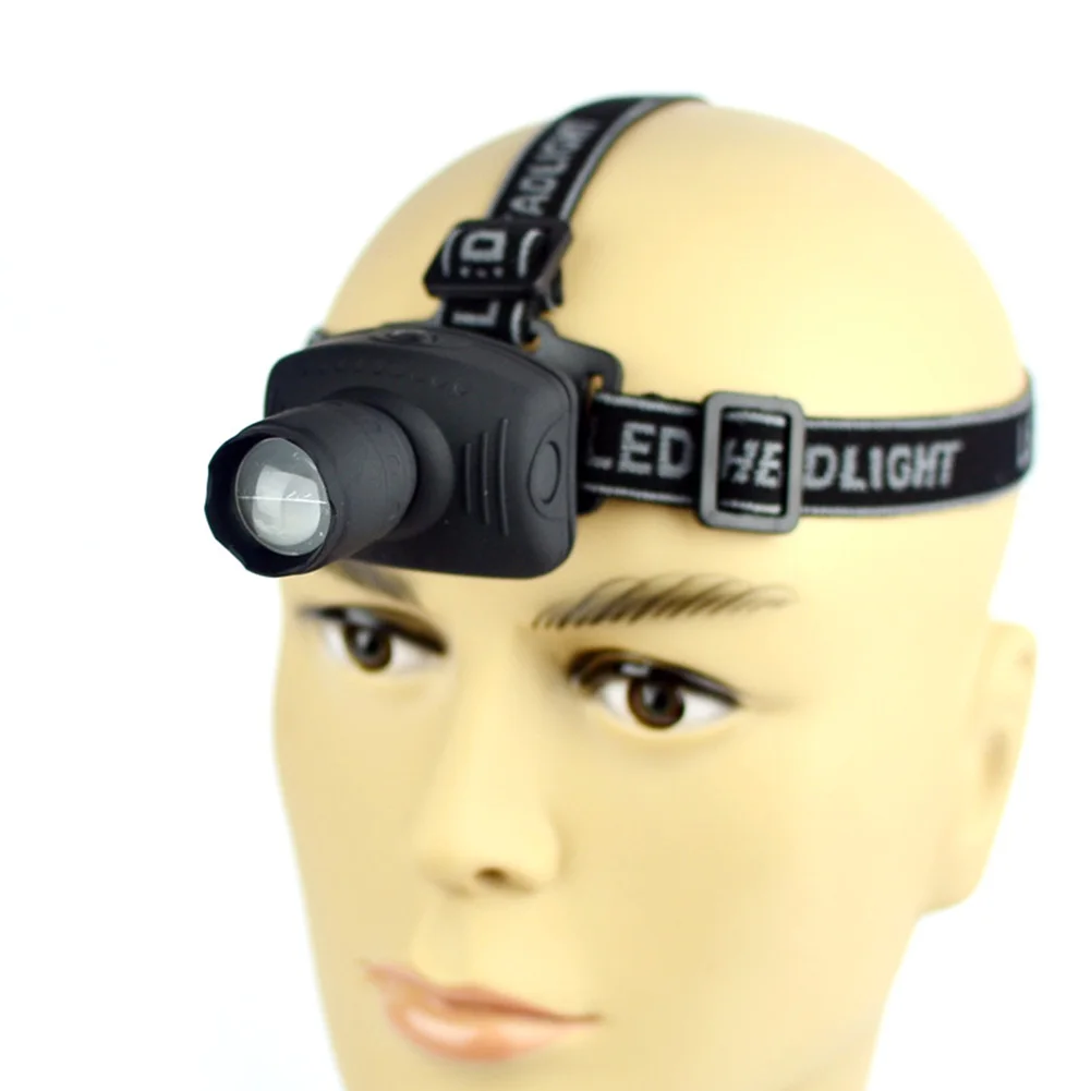 

Led Zoom Super Bright Telescopic Outdoor Lamp Headlamp Third Gear Adjustable Camping Fishing
