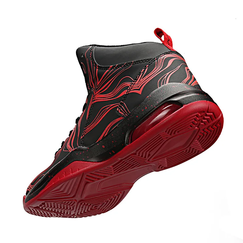 Jordan shoes high help couple night light basketball shoes shock-absorbing anti-slip wear-resistant combat boots sneakers