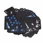 Набор Игральных Карт из ПВХ, водонепроницаемые пластиковые, черного цвета
