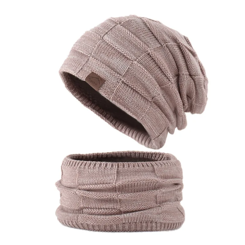 

Boys Cap Sets Fleece Balaclava Winter Hat Beanies Unisex Hats Scarf Warm Breathable Wool Knitted Hat For home OFFICE Dropshippin