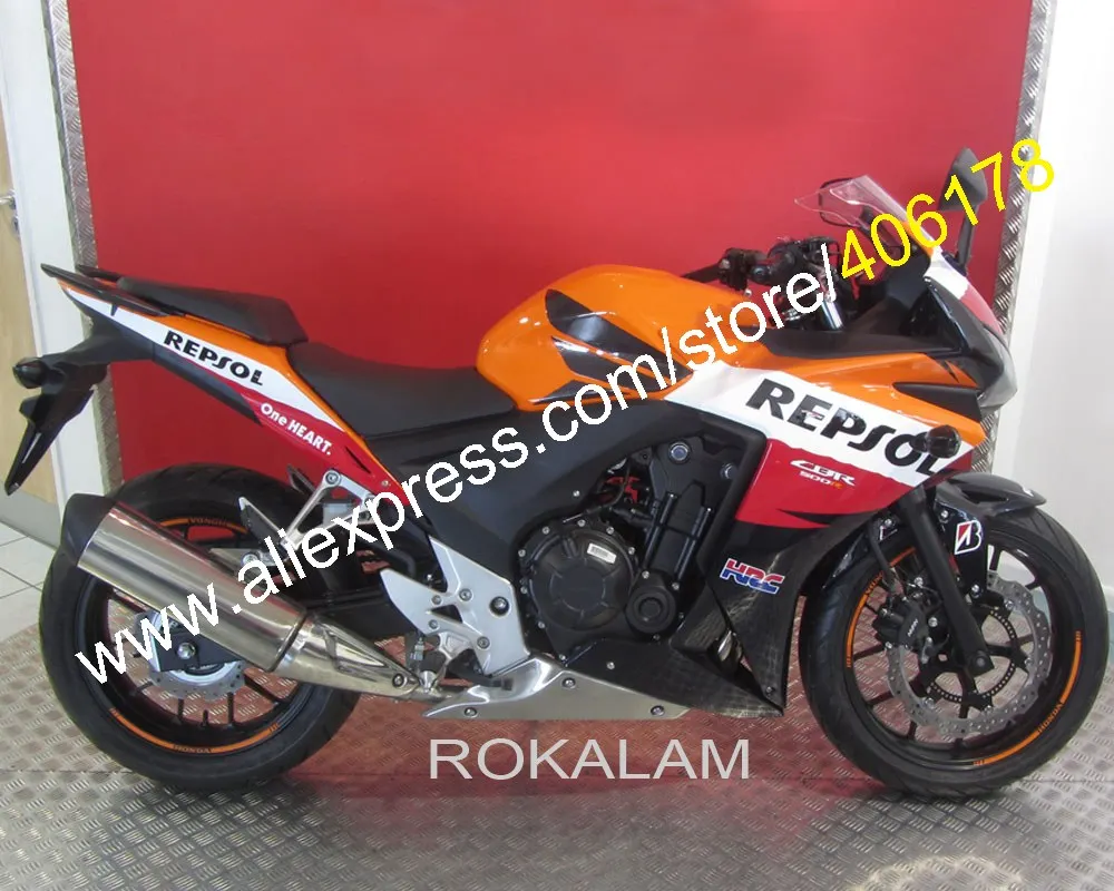 Для Honda Parts 2013 2014 CBR500R CBR 500 R 13 14 CBR500 RR мотоциклетный комплект обтекателей (литьё под