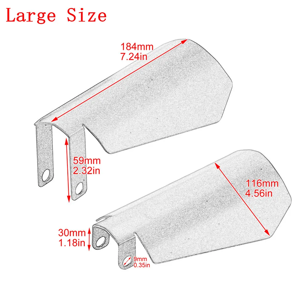 Мотоциклетные защитные накладки матовые черные для рук защита от ветра и падения