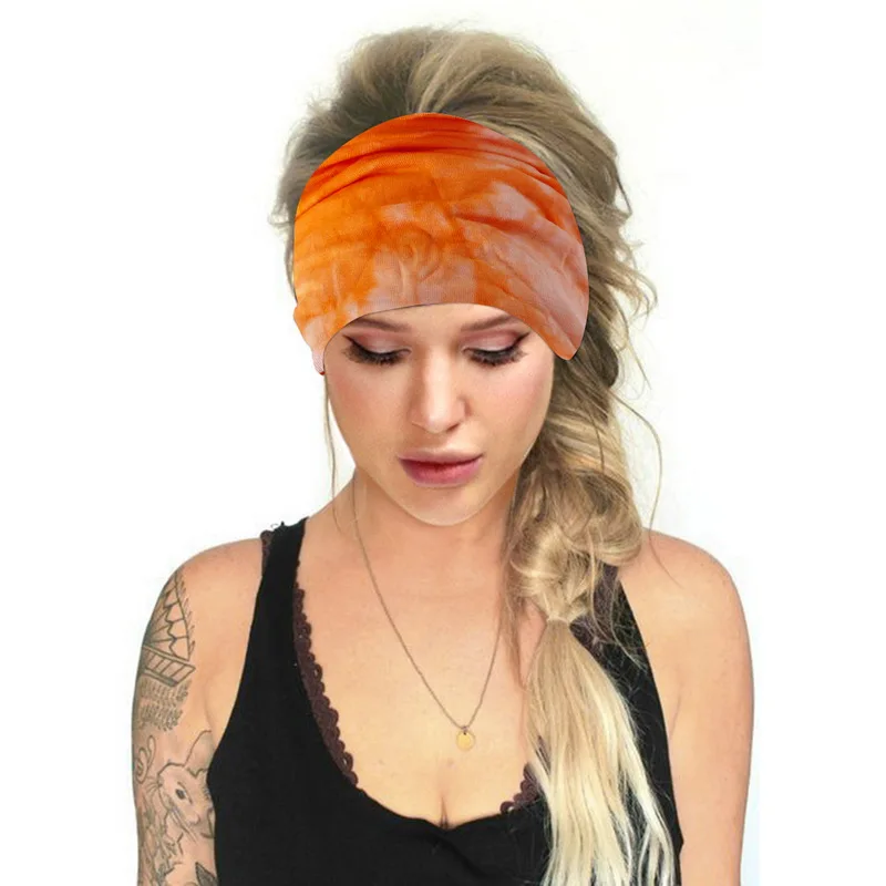 Женский головной убор стрейч 2020 тюрбан богемный аксессуары для волос йоги Бег