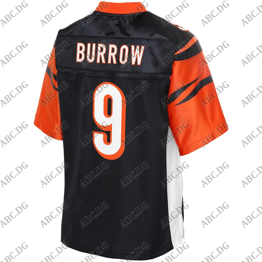 

Customized Stitch American Football Jersey Men Women Kid Youth Cincinnati Joe Burrow Pro Line Black Logo Player Jersey
