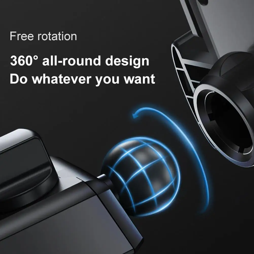

Car Phone Holder Mobile Phone Holder Stand 360-degree Rotating in Car No Magnetic GPS Mount Universal Support For iPhone 12 11