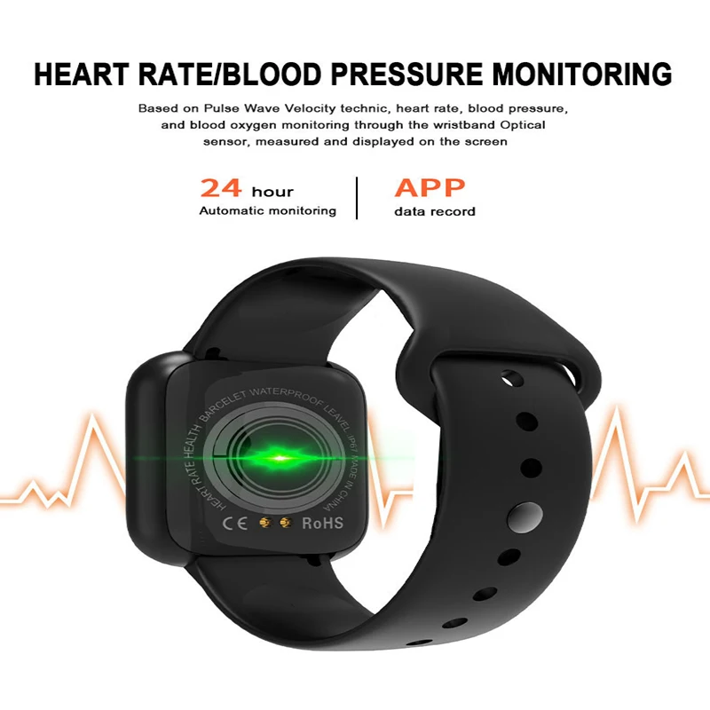 

i5 Fashion Men's Watch Women's Fitness Bracelet Kids Smart Watch Android ios Heart Rate Blood Pressure Clcok Smartwatch 2021
