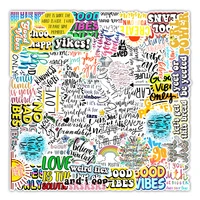 1050100pcs motivational phrases sticker inspirational life quotes laptop study room scrapbooking graffiti decals sticker toy