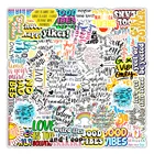 Мотивационные Стикеры-фразы, наклейки для ноутбука, кабинета, скрапбукинга, 100, 1050наклейки-граффити шт.