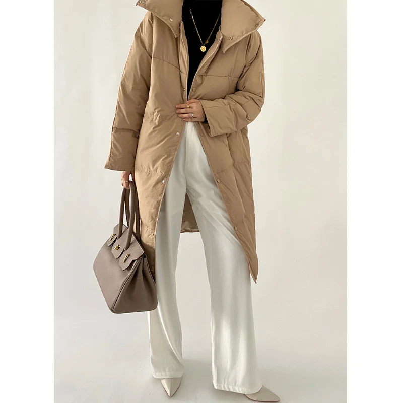 LUXUV Hot Jacket Winter Women Hooded Parkas Hight Quality Female Official Lady Chic White Duck Down Thick Warm Design Coat
