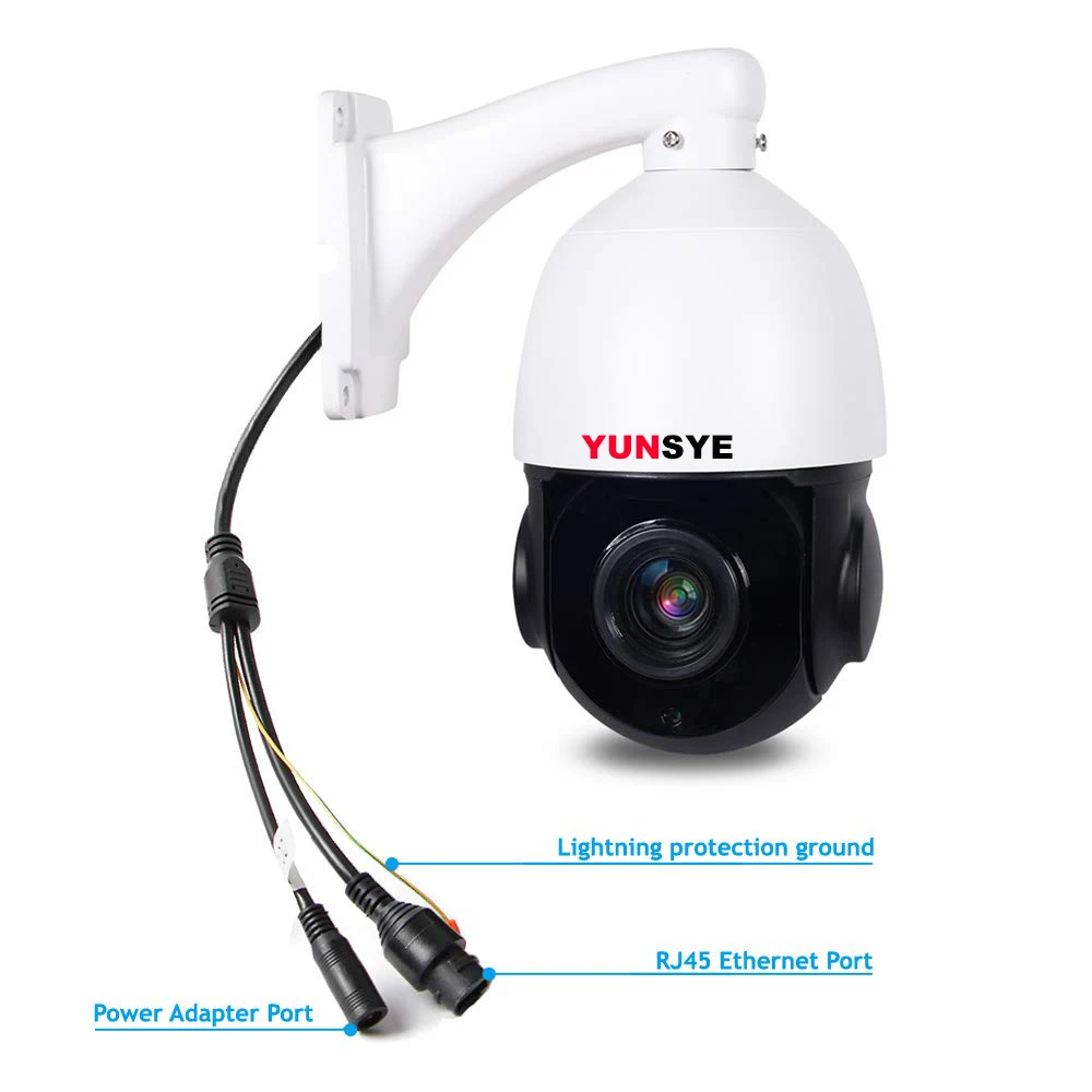 YUNSYE 1080P 20X Zoom IP Camera High Speed Dome PTZ Automatic Tracking CCTV Video Surveillance with SD Card XMEYE | Безопасность и