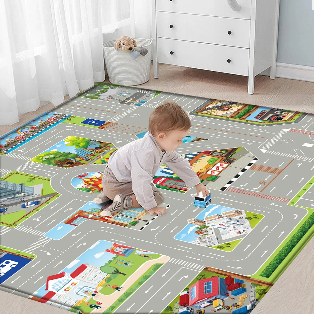 

2021 домашний декоративный коврик для ванной, мягкий ковер с принтом, детский игровой напольный нескользящий ковер для гостиной, игровой ковр...