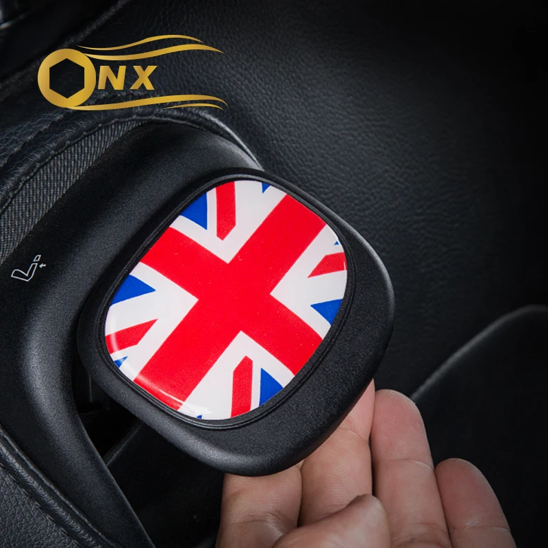 

Эпоксидная 3D наклейка для украшения спинки кресла, модифицированные аксессуары для BMW MINI COOPER F56 хэтчбек, Стайлинг интерьера автомобиля