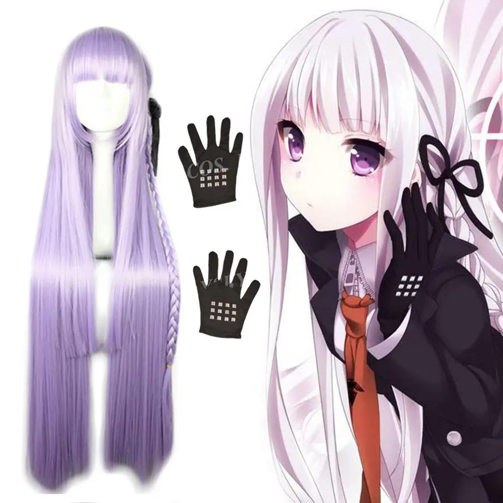 2020 Danganronpa Kirigiri Киоко Косплэй парик для косплея данганронпа Уганда Trigger Happy Havoc