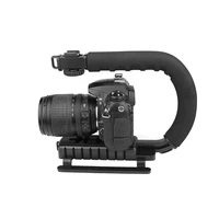 u c shaped holder grip video handheld stabilizer for dslr nikon canon sony camera and light portable slr steadicam for gopro