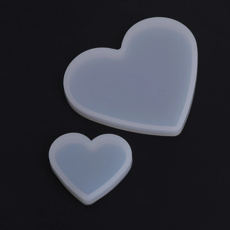 

Silicone Mold Heart Shape Epoxy Resin DIY Jewelry Making Crafts Cake Decorations