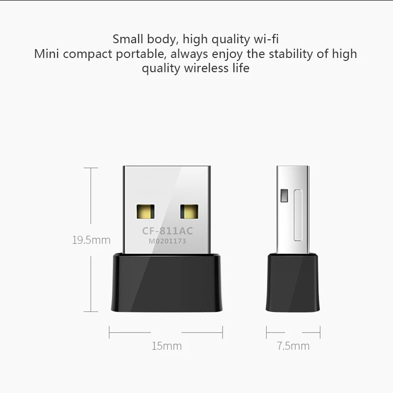 

2020 Portable USB WiFi Adapter 2.4GHz 650Mbps WiFi Antenna Dual Band Mini Wireless Computer Network Card Receiver For PC Laptop