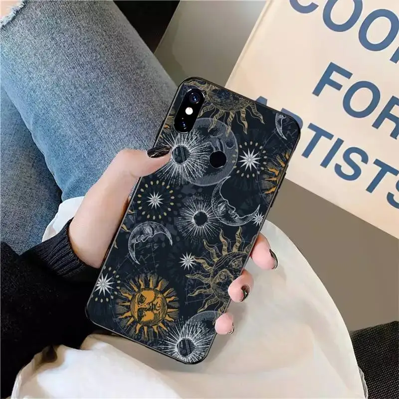 

Witches moon Tarot Mystery totem pattern luxury design cover Phone Case For Xiaomi Redmi note 7 8 9 t max3 s 10 pro lite