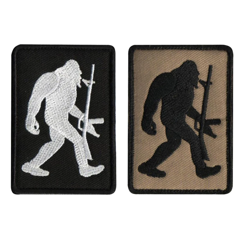 Браслет на руку с 3D рисунком Forest King Bigfoot орангутан тактический значок вышивкой в