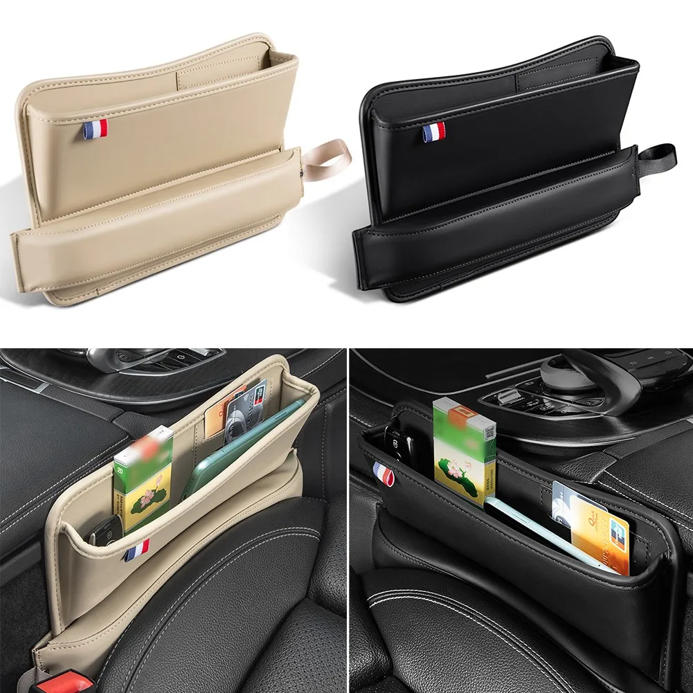 1pc car seat gap catcher filler storage box pocket organizer holder abs suv for storing car key mobile phone wallet box parts free global shipping