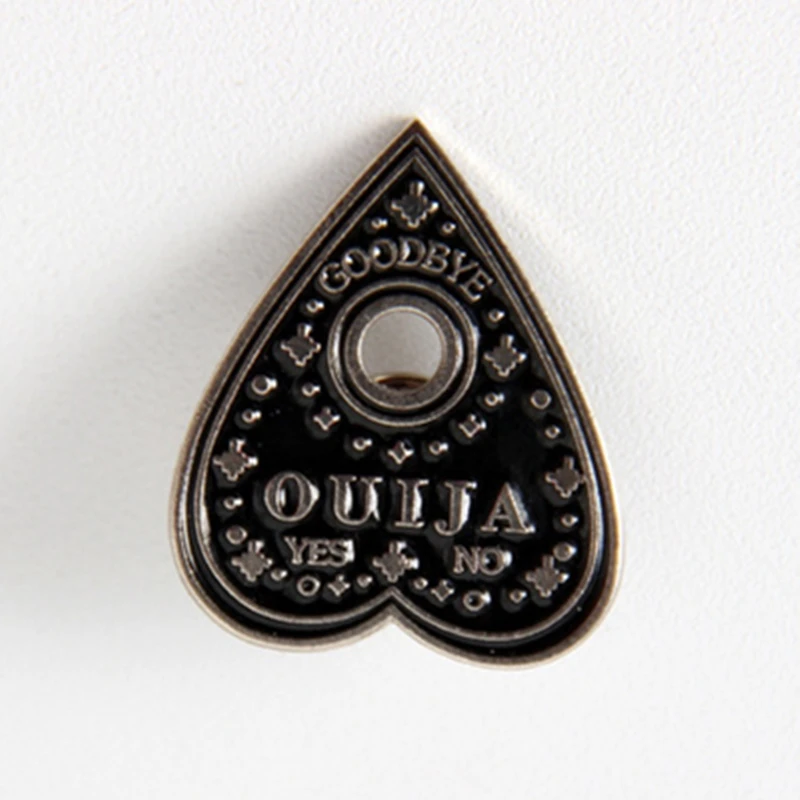 Мультяшные гадания Ouija доска да нет эмалированная брошь шляпа сумка отворот