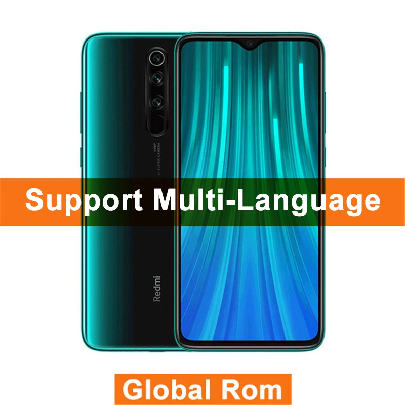 Global ROM Green Xiaomi Redmi Note 8 Pro 8 Гб 128 ГБ MTK Helio G90T смартфон 64MP Quad задняя камера 6,5" полный экран мобильный телефон - Цвет: Global ROM Green