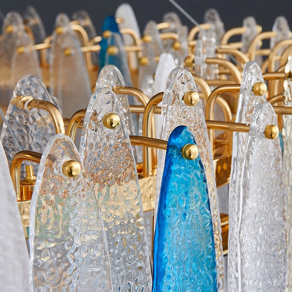 

Art Deco LED Postmodern Glass Iron LED lights Chandelier Lighting Lustre Suspension Luminaire Lampen For Dinning Room