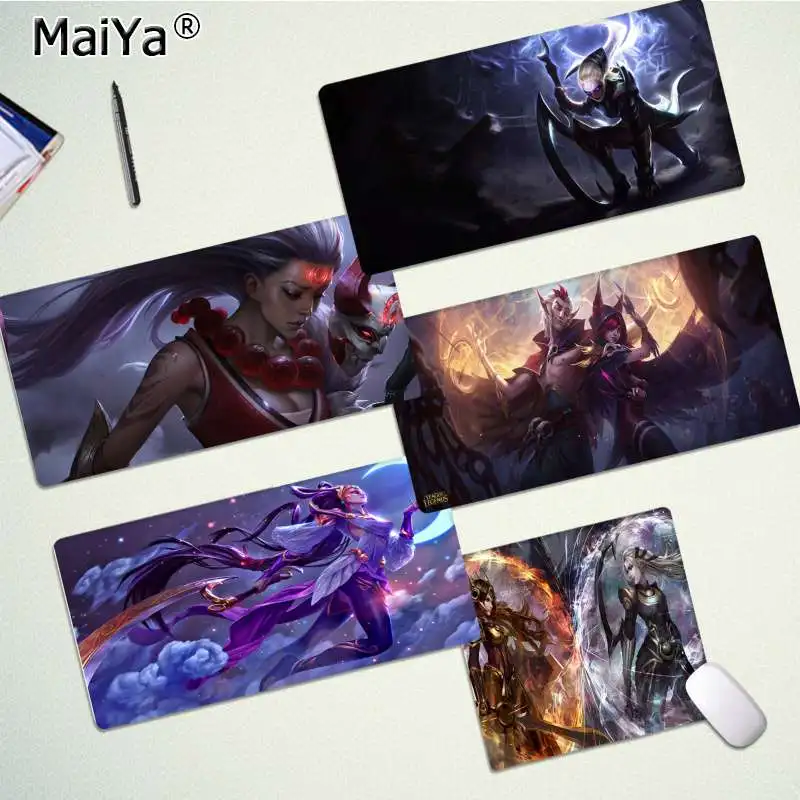 

Maiya New Printed Lunar Goddess Diana League of Legends Locking Edge Mouse Pad Game Rubber PC Computer Gaming mousepad