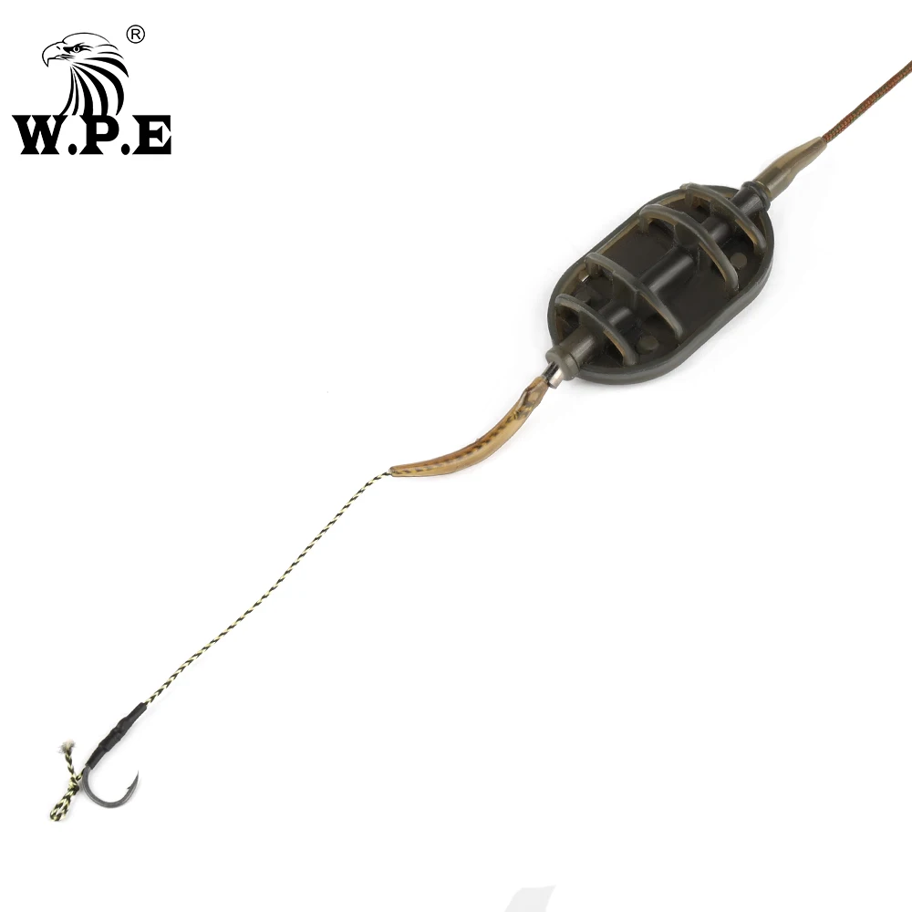 W.P.E 1 шт. Рыболовная Снасть для ловли карпа волосы 30 г/40 г/50 г/60 г/70 г Европейский