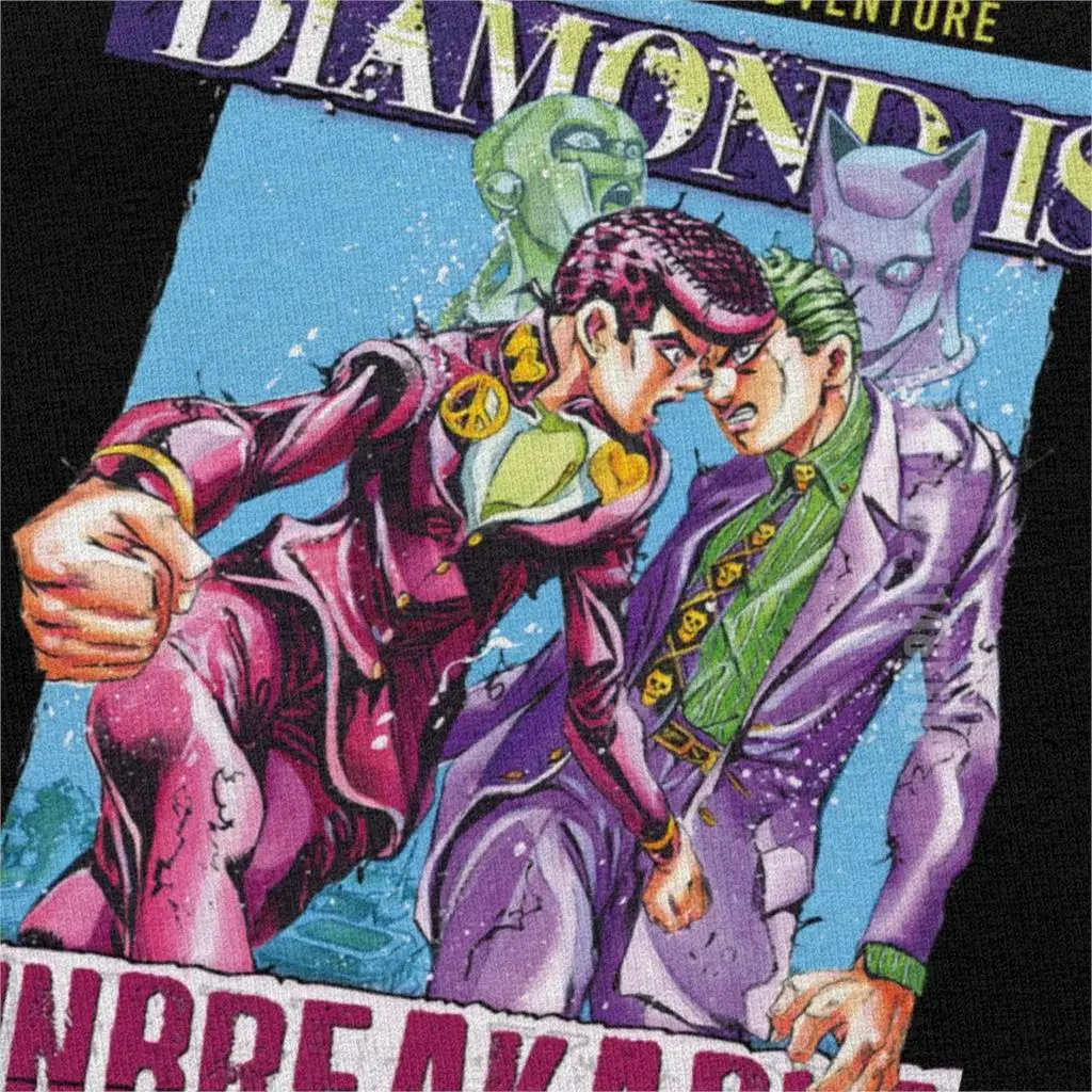 Футболка мужская с рисунком невероятных приключений Джоджо хлопок для фанатов