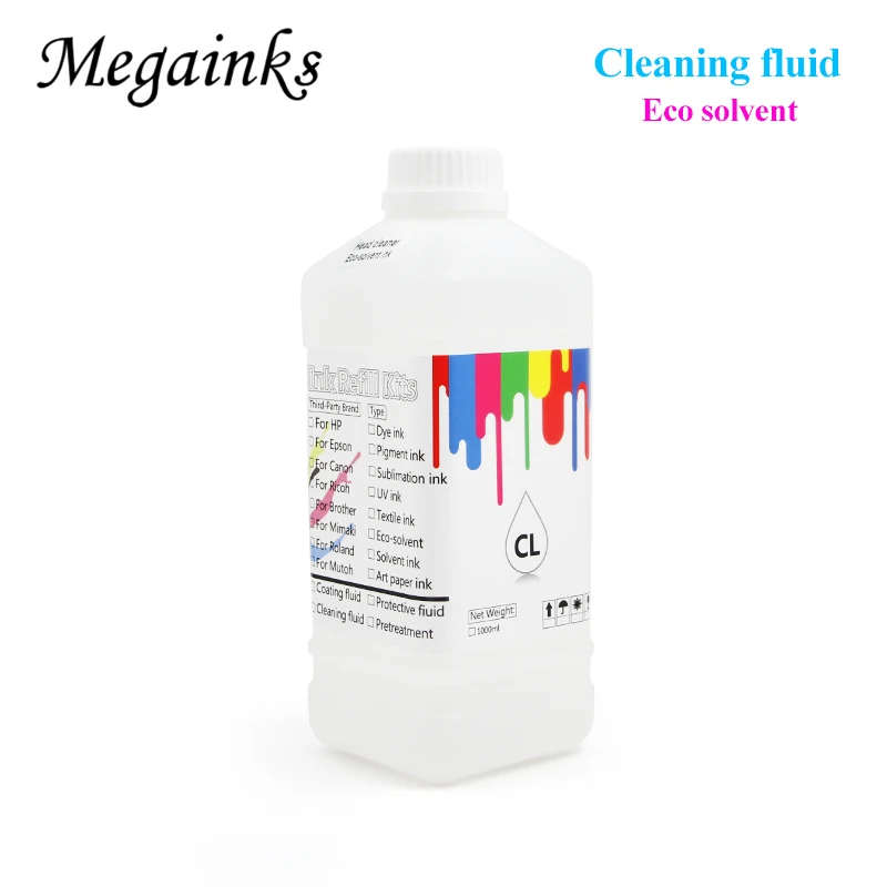 Жидкость для чистки печатной головки Epson Roland Mimaki Pirnter 1000 мл 500 мл|Наборы заправки