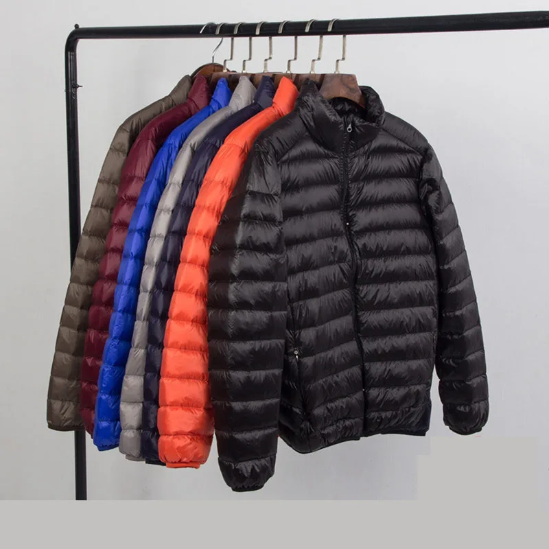 

NEW 2021 Down Jacket Men Winter Portability Warm Top Good White Duck Down Hooded Natural Fur Collar Man Down Coat Waterproof Men