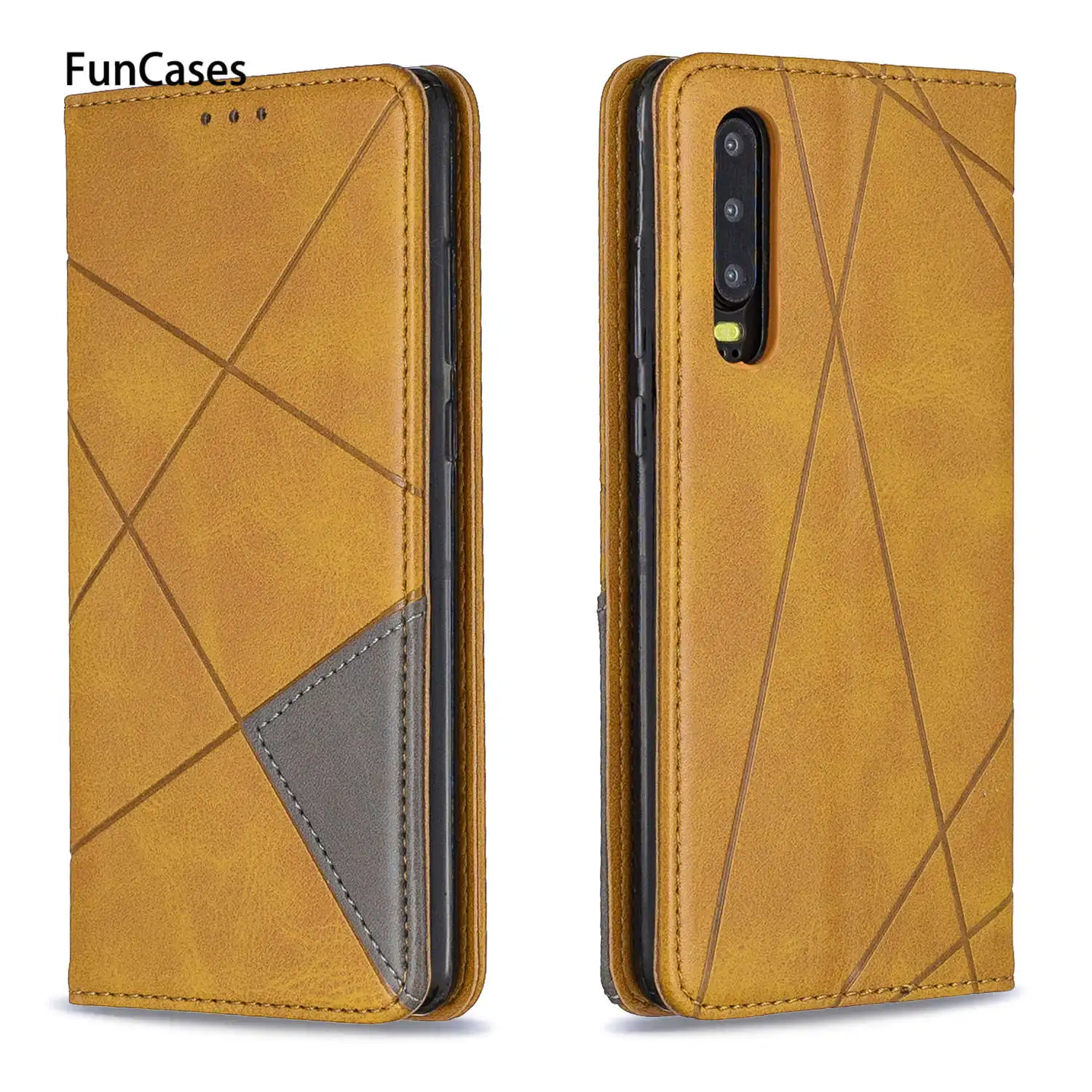 Solid Color PU Leather Phone Bag For estojo Huawei P30 Telephone Accesories sFor Hoesje Huawei accesorios Lite Nova 4E Pro