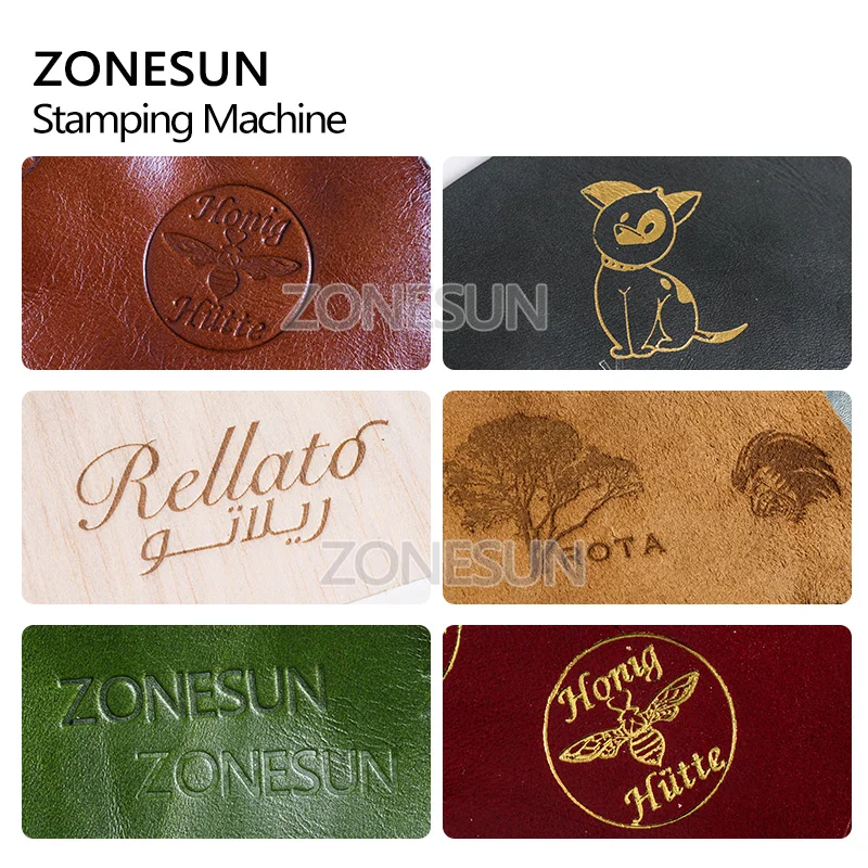 ZONESUN переносной машина для горячего тиснения фольгой изготовленным на заказ