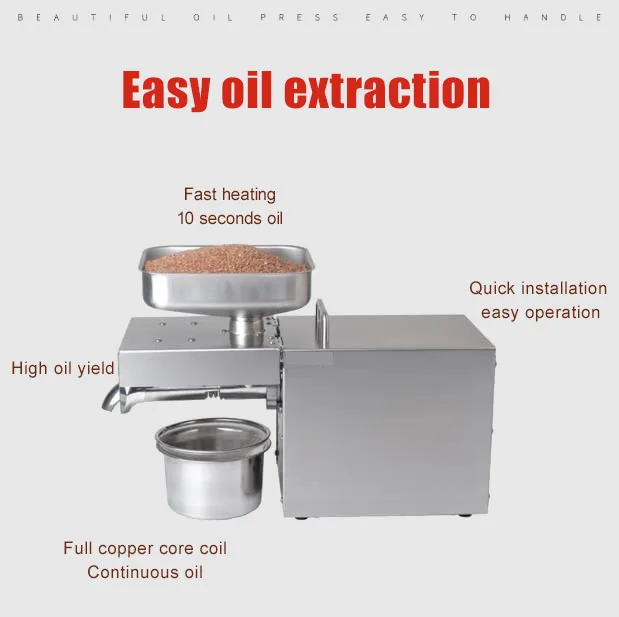 Распродажа! Новый автоматический маслопресс из нержавеющей стали для дома