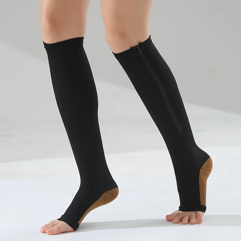 

Varicose Shaping Stockings Open Toe Knee-High Stockings Sleeping Sport Stretch Socks Compression Pressure Socks Prevent Stocking