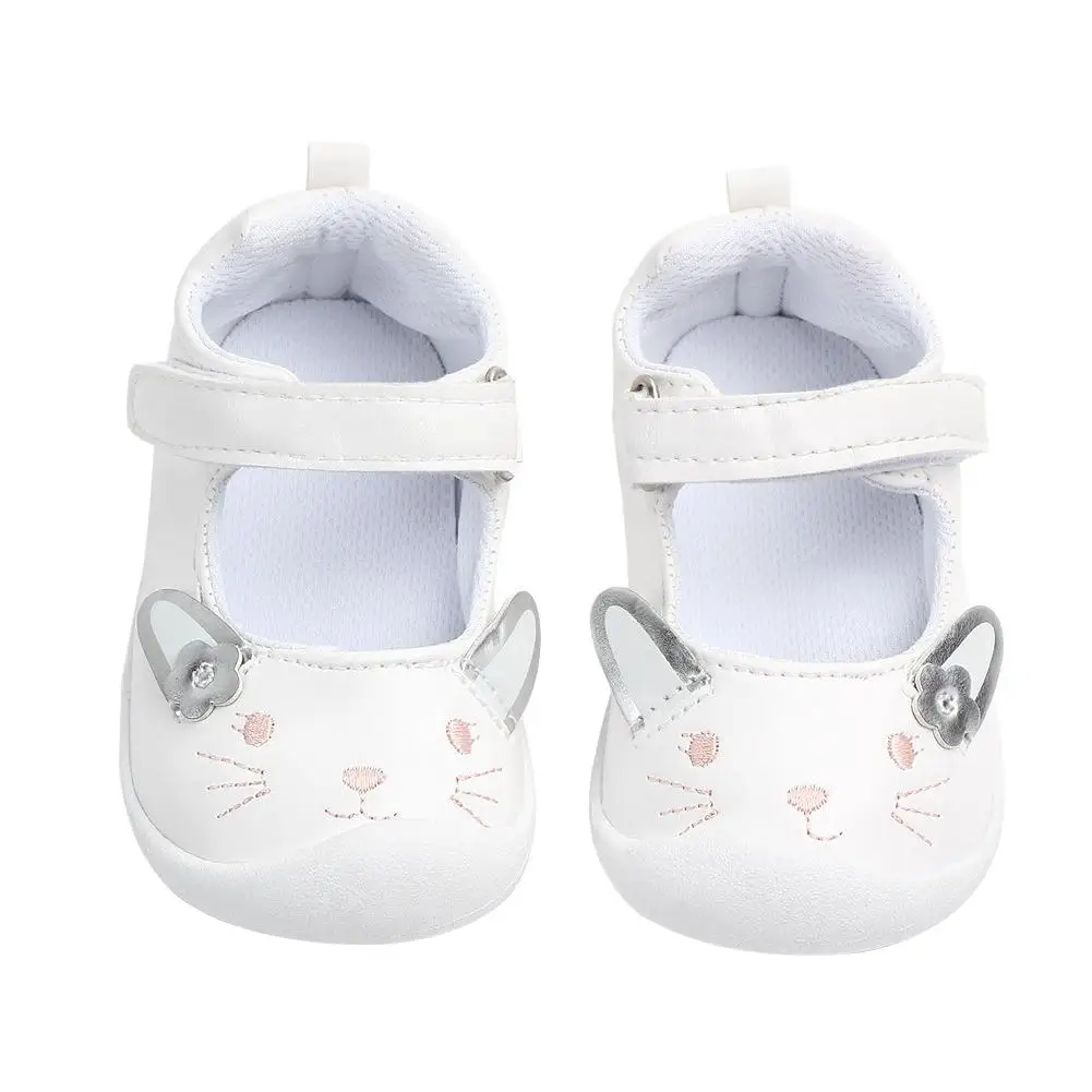

New arrvials Baby Shoes Cartoon Kitten Pattern PU Leather Soft Sole Nonslip Toddler Shoes