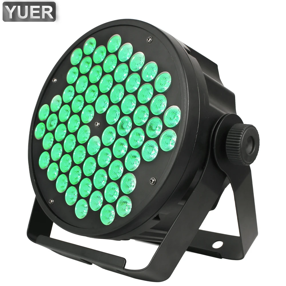 Сценическое освещение 8 шт./лот 66X3W RGB 3 в 1 светодиодный плоский Par стробоскоп DMX512
