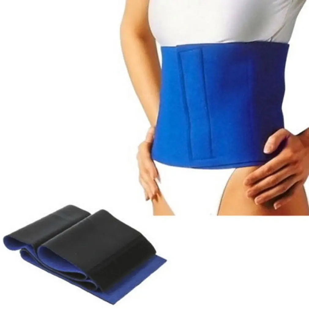

2020 Hot Sale Slimming Exercise Waist Sweat Belt Wrap Fat Burner Body Neoprene Cellulite Waist Braces & Supports Blue Protection