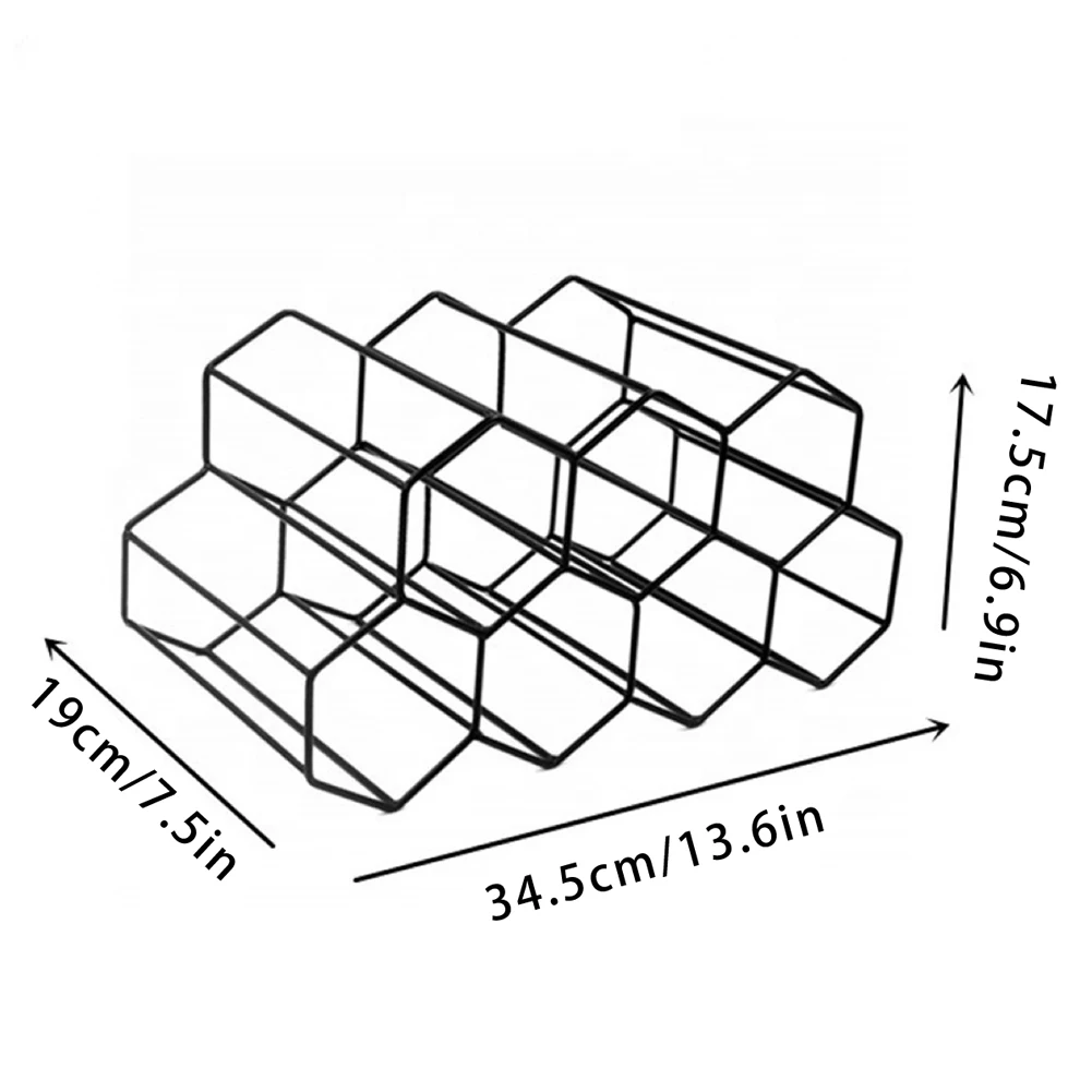 

High Quality Golden Wine Rack Decoration Nordic Creative Wrought Iron Wine Rack For Living Rooms Offices Wine Bottle Holder