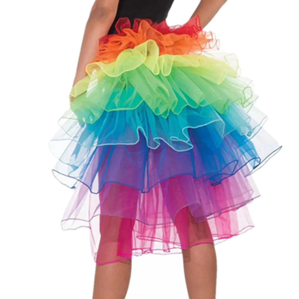 Уникальный дизайн красочный танец живота юбка пачка женское многослойное платье