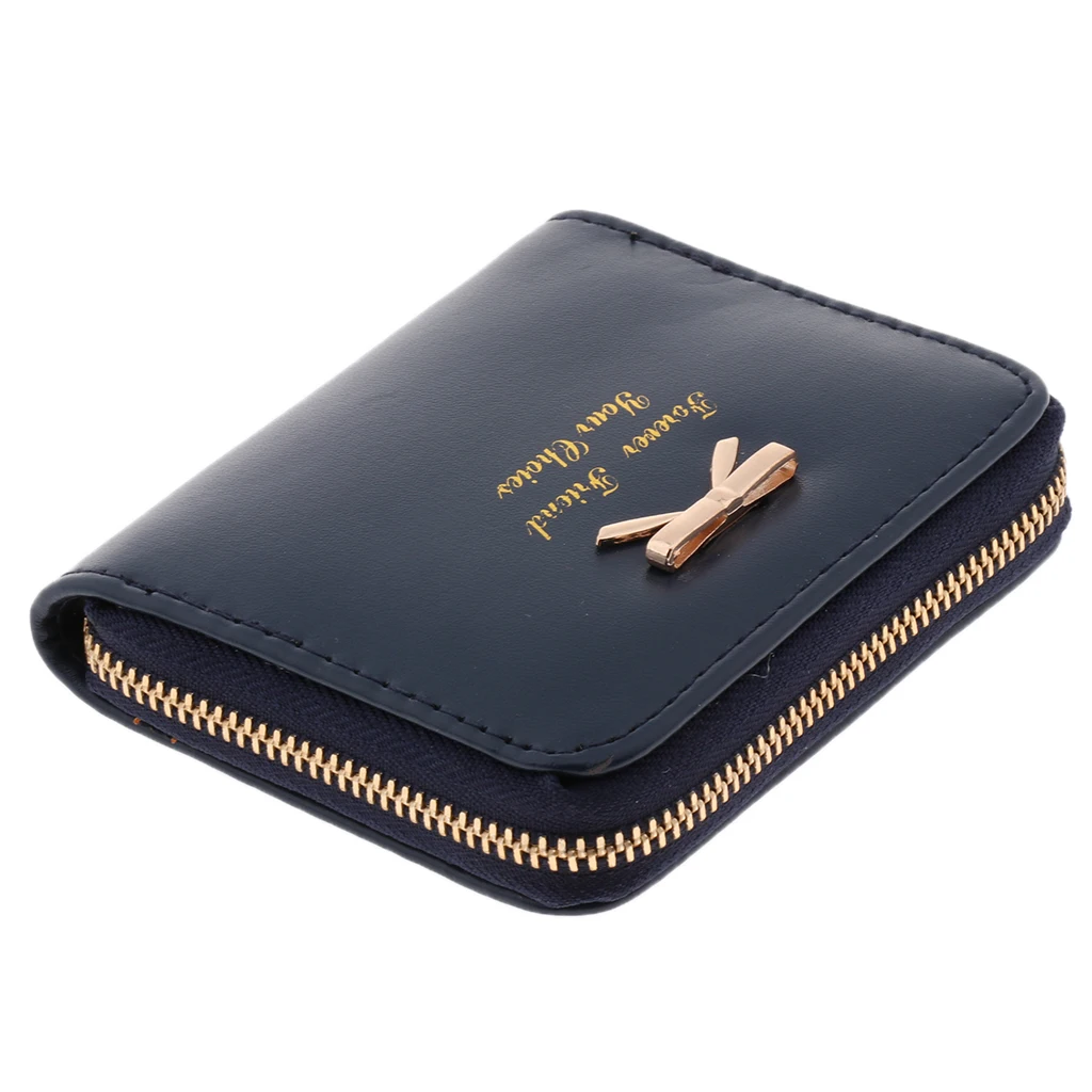 

Wallet for Women PU Leather Card Holder Organizer Girls Zipper Coin Purse